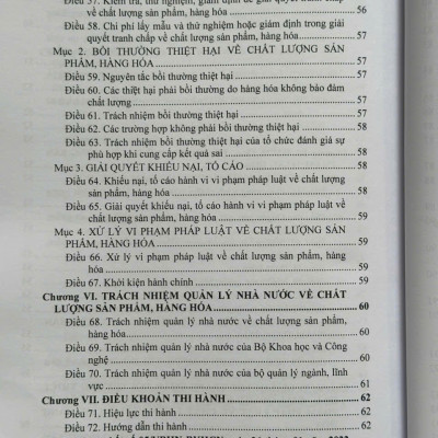 Sách Luật Chất Lượng Sản Phẩm, Hàng Hóa sửa đổi, bổ sung năm 2025 (V2615T)