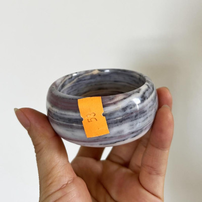 Vòng tay đá thật bản cao vân tím và đa sắc cho mệnh Thổ và Hỏa ( nhiều size)