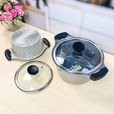 Nồi Lock&Lock Stone 2 Tay Cầm LCA6244D-IH 