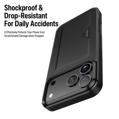 [Iphone 17] Ốp Lưng Mỏng Nhẹ Có Khe Đựng Thẻ cho Iphone 17 Pro max/ 17 Pro Dux Ducis Pocard_ Hàng chính hãng