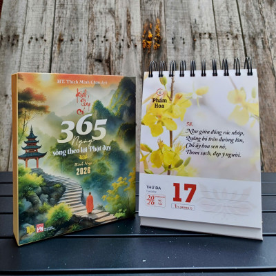  Sách Lịch bàn 2026 - Kinh Pháp Cú - HT. Thích Minh Châu