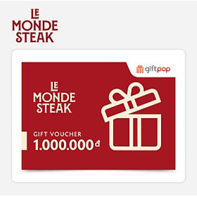 Giftpop - Phiếu Quà Tặng Le Monde Steak 1000K