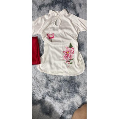 Đồ Lam Đi Chùa Trang Nghiêm Mẫu Hoa Bỉ Ngạn Mới Hót