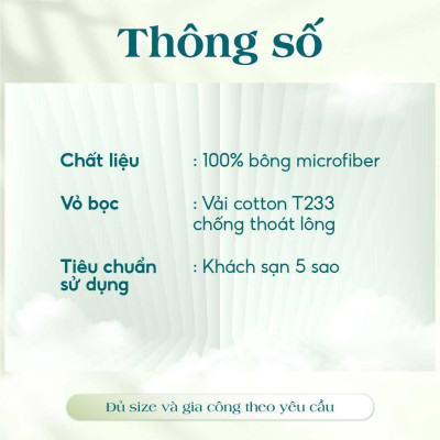 Topper Nệm Polyester 6 cm hoặc 10 cm Cao Cấp SAGATEX Mềm Mại Êm Ái Giúp Ngủ Ngon Hơn