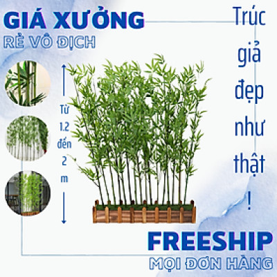 Cây trúc quân tử giả Set cây trúc giả - size 120cm, 150cm - Cây giả, hoa lụa Decor trang trí nhà cửa