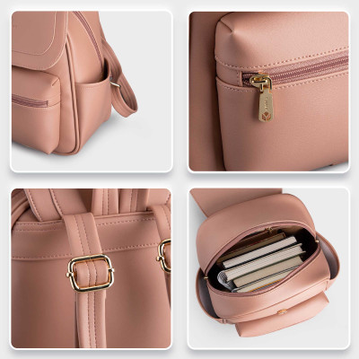 Balo Yuumy ( Thời trang nữ tiện lợi cỡ trung - Balo da Seasand YBA68 )