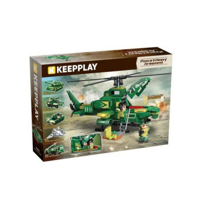 Bộ xếp hình trực thăng chúa tể bầu trời 25003 - QMAN