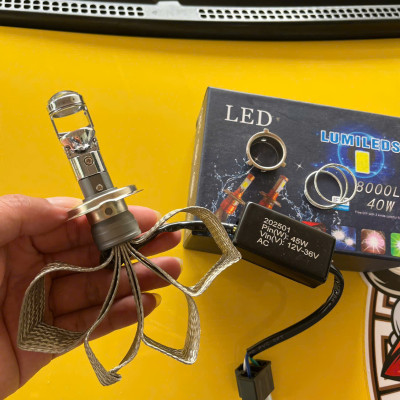 Đèn Pha LED Bi Cầu T2 – Ánh Sáng Chuẩn, Cắm Zắc Không Cần Độ Chế, Dễ Lắp Mọi Xe