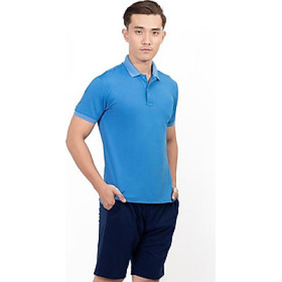 Áo Thun Polo Nam Trơn Novelty NATMMTMPSR200018N - Xanh Coban