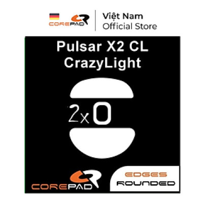 Feet chuột PTFE Corepad Skatez PRO Pulsar X2 CL CrazyLight (2 bộ) - Hàng Chính Hãng