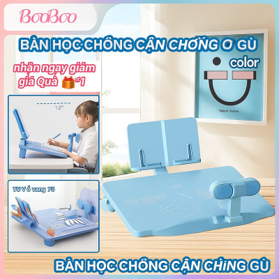 Bàn Học Chống Cận Thị, Chống Gù Lưng, Chống Ngủ Gật Thông Minh Cho Trẻ Bộ Chỉnh Sửa Tư Thế Ngồi Loại Tốt