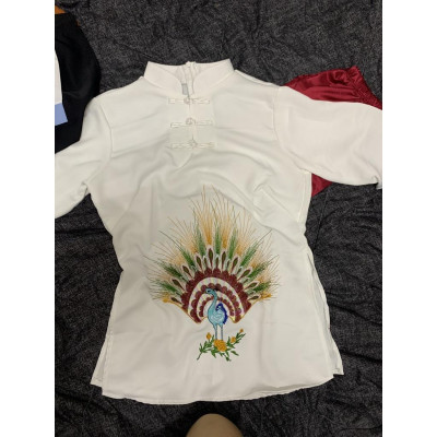 ĐỒ LAM ĐI CHÙA Thêm Chim Công Mới Vải Lụa