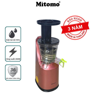 Máy ép trái cây,hoa quả Mitomo- Giữ Nguyên Dinh Dưỡng, Động Cơ Êm, Dễ Vệ Sinh hãng chính hãng