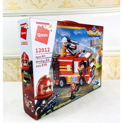QMAN - Bộ đồ chơi xếp hình mô hình chữa cháy Fire-fighting strike 12012
