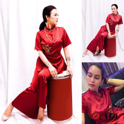 ĐỒ LAM ĐI CHÙA  Tàu Phi Lụa