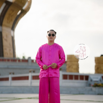 BIGSIZE Bộ bà ba phi bóng hồng cánh sen - Có bộ bà ba Bigsize- may sỉ bà ba toàn quốc - May bộ bà ba theo yêu cầu