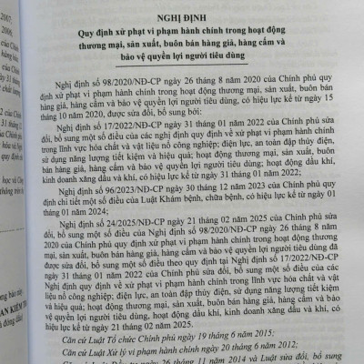 Sách Luật Chất Lượng Sản Phẩm, Hàng Hóa sửa đổi, bổ sung năm 2025 (V2615T)