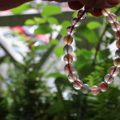 Vòng Tay Đá Thạch Anh Tóc Đa Sắc Ngọc Quý Gemstones TA059 (8mm)