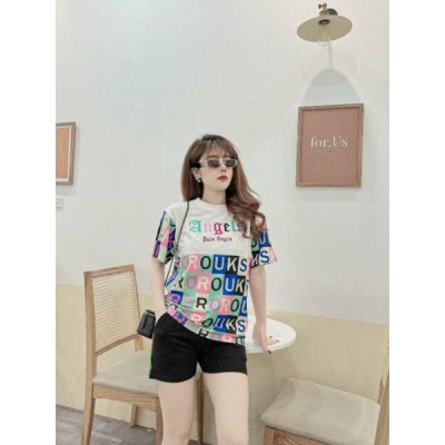 sét đồ sort nữ họa tiết chữ thêu Angel xinh xắn