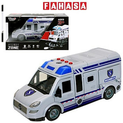 Đồ Chơi Lắp Ráp DIY Xe Van Cảnh Sát Có Đèn Và Âm Thanh - Vecto VT8088D