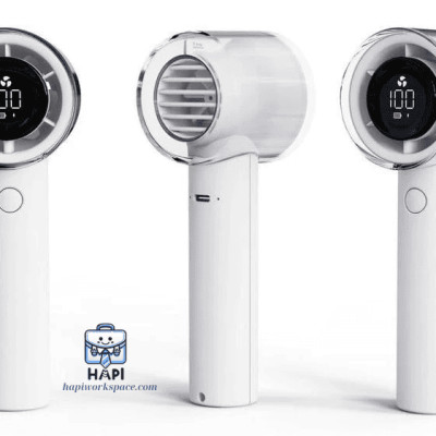 Quạt cầm tay hàng chính hãng WiWU Hurricane High Speed Fan Wi-FS010: 5 tốc độ gió, cực mát, thời lượng sử dụng lâu dài