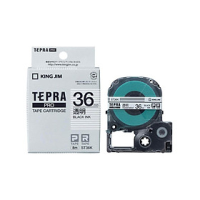 Nhãn in Tepra SS36K (Chữ Đen Nền Trắng, Khổ 36mm) - Hàng chính hãng