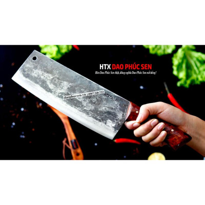 Dao Phúc Sen - Dao Chặt Gà Cán Ốp Nu Nghiến G05OCD