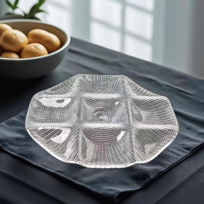 ĐĨA PHA LÊ FLORENCE 9 NGĂN 33,5CM Hàng chính hãng