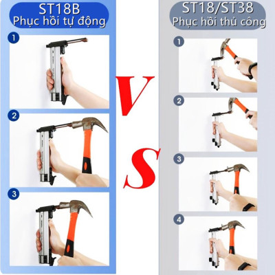 Dụng cụ hỗ trợ đóng đinh bê tông, thi công cơ điện, đóng đinh tường ST18/ST18B/ST38