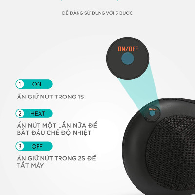 Gối massage không dây Kachi dòng cao cấp MK343 pin 2000mAh