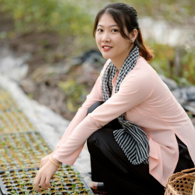 Bộ bà ba lụa hồng cam quần phi đen - Có bộ bà ba Bigsize- may sỉ bà ba toàn quốc - May bộ bà ba theo yêu cầu