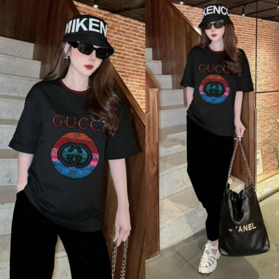 Sét đồ bộ nữ quần dài áo form rộng thêu logo sang trọng trẻ trung thời trang cao cấp Hàn Quốc mẫu mới đẹp có bigsize