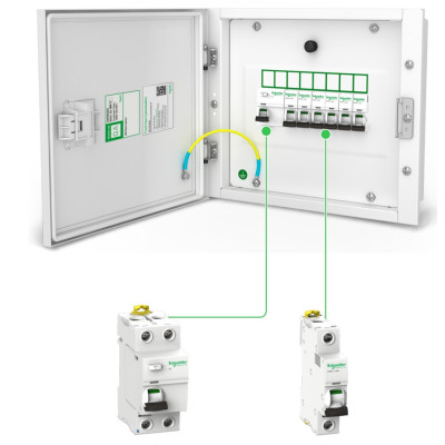 Tủ điện kim loại âm tường Acti9 Schneider (dùng cho 12,16 module)