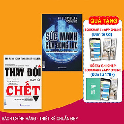 Combo Bộ 2 Cuốn Thay Đổi Cuộc Đời: Sức Mạnh Của Động Lực - Nghệ Thuật Vượt Lên Những Cám Dỗ Của Cuộc Sống + Thay Đổi Hay Là Chết- Bí Quyết Giúp Các Thương Hiệu Huyền Thoại Luôn Dẫn Đầu - MinhAnBooks