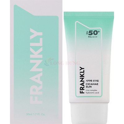 Kem chống nắng phục hồi làm dịu cho da nhạy cảm Frankly CicaHae Sunscreen SPF 50+ PA++++ (50ml) - Hàng chính hãng