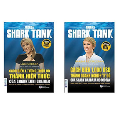 Combo Cẩm Nang Làm Gìau: Cách Biến Ý Tưởng Triệu Đô Thành Hiện Thực Của Shark Lori Greiner + Cách Biến 1.000 USD Thành Doanh Nghiệp Tỷ Đô Của Shark Barbara Corcoran  - Sách Kinh Tế Hay Cho Bạn Đam Mê Làm Gìau