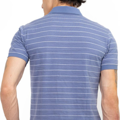 Áo Polo Nam Novelty NATMSLMCSR191235N - Xanh Nhạt Sọc Trắng