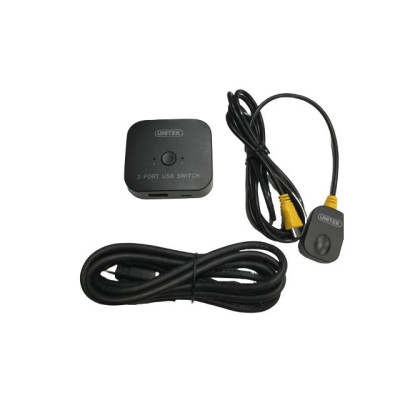 BỘ HUB CHIA CỔNG USB 2.0 VÀ CHIA SẺ 2 CỔNG MÁY IN V157A UNITEK - HÀNG CHÍNH HÃNG