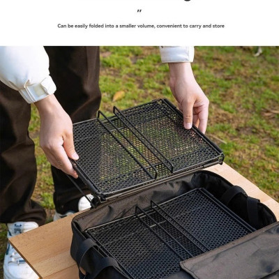 Giỏ lưới đa năng xếp gọn kết hợp với bàn IGT Campingmoon CK-24BF CK24BF