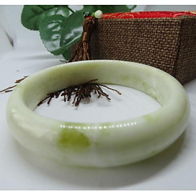 Vòng Tay Ngọc Serpentine Xanh Lá