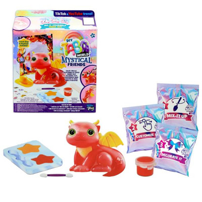 Đồ Chơi Móc Khóa Squishy DIY - Taba World 255102-7L - Rồng Blaze