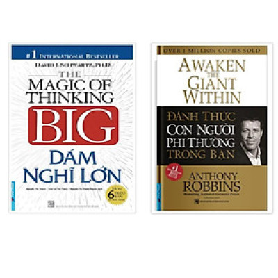 Combo Dám Nghĩ Lớn (Bìa Cứng) + Đánh Thức Con Người Phi Thường Trong Bạn (Bìa Cứng) - Bản Quyền