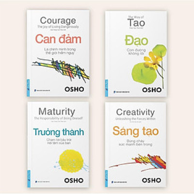 Combo OSHO Can Đảm + Đạo + Trưởng Thành + Sáng Tạo (4 cuốn) - Bản Quyền