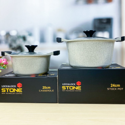Nồi Lock&Lock Stone 2 Tay Cầm LCA6244D-IH 
