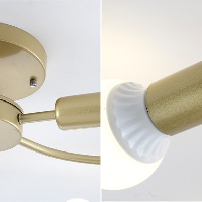 Đèn trần LERAT loại 6 bóng hiện đại trang trí nội thất sang trọng - kèm bóng LED chuyên dụng - (92).