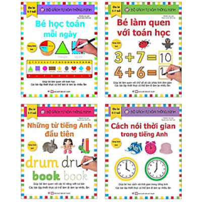 Combo 4 Cuốn Bộ  Tự Xóa Thông Minh - Bản Quyền