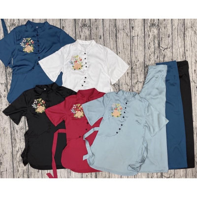 Đồ Lam Đi Chùa # Sẫm Lụa Cao Cấp # Quần Áo Nữ # Đồ Bộ Nữ