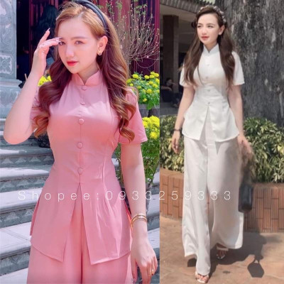 Đồ Lam Đi Chùa # Lãnh Tụ Lụa Không Thêu