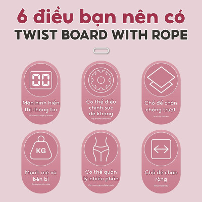 BG Dụng cụ tập thể dục xoay eo bụng đứng 3003R - 3004R cho massage chân giảm cân, bàn xoay eo tập bụng, xoay eo