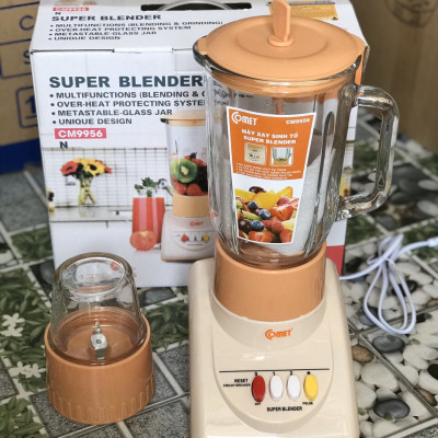 Máy Xay Sinh Tố Cối Thủy Tinh 1.25L Comet CM9956 - Hàng Chính Hãng
